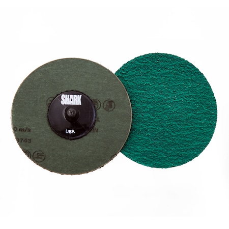 Shark Industries 3" Green Zirconia Mini Grinding Discs 80 Grit - 25 Pk 12619